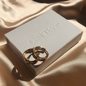 Cali Tiger "Barceloneta" 14K gold plated hoops